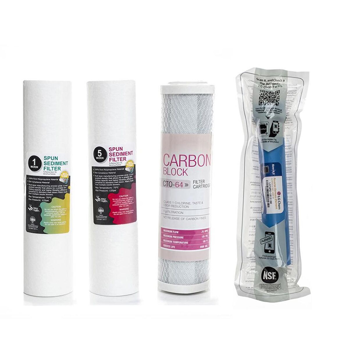 Sulook Açık Kasa Su Arıtma Cihazlarına Uyumlu 4'lü Filtre Seti Lg Membranlı