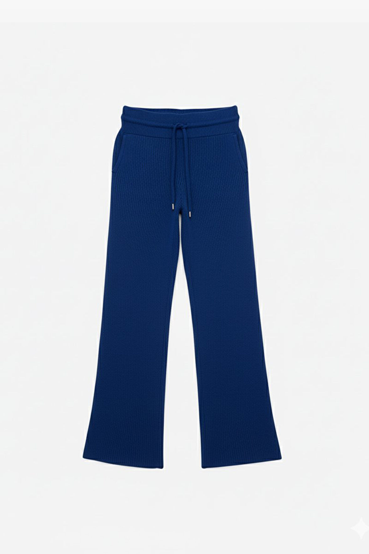 Cepli Bağcıklı Triko Pantolon