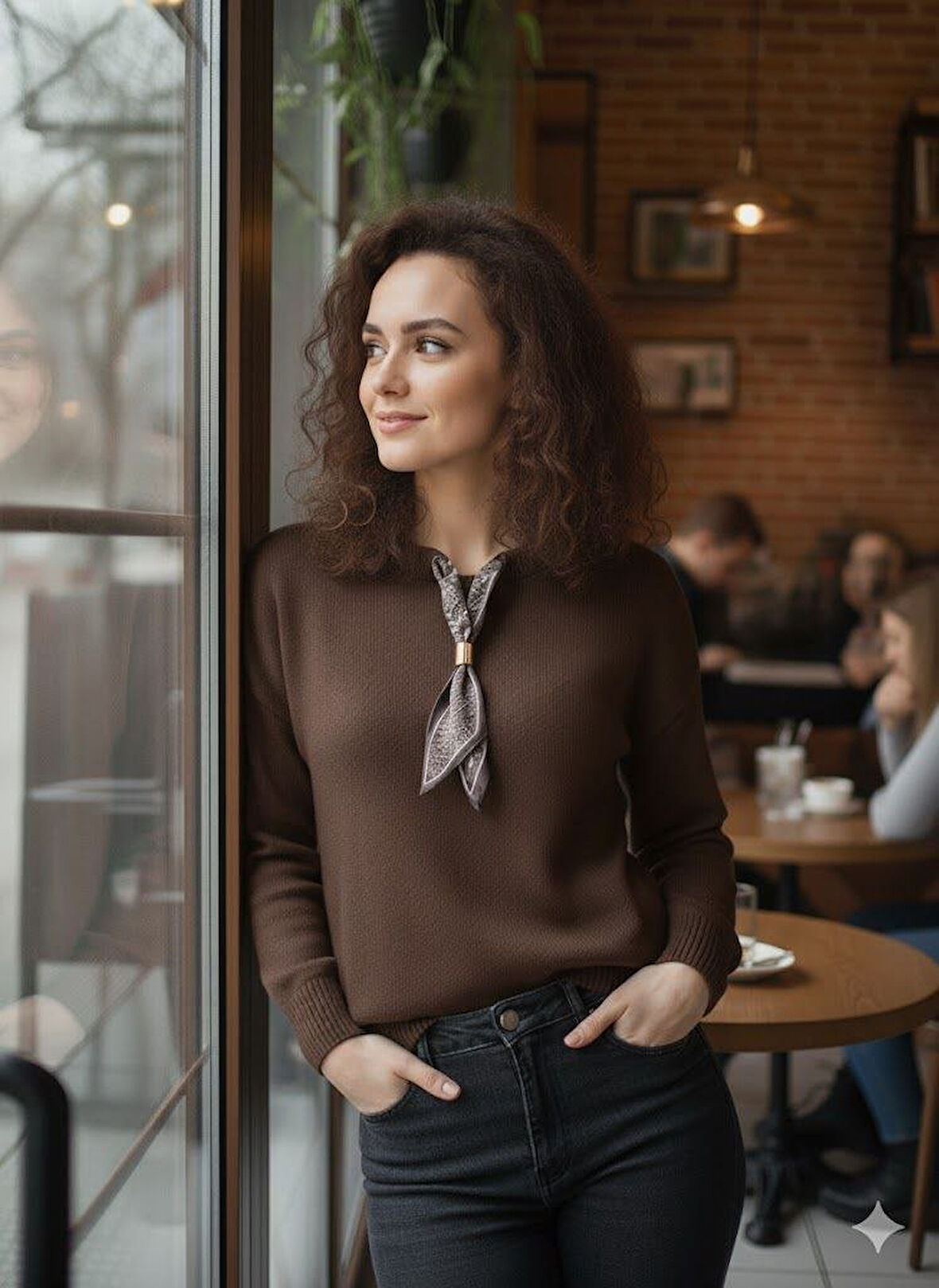 Triko Fiyonklu Kazak