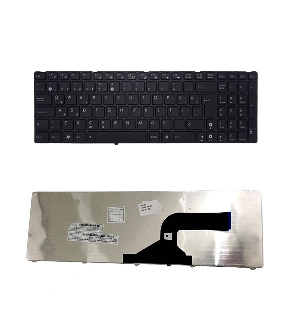 Asus x54c Klavye Siyah Türkçe Garantili Çerçeveli