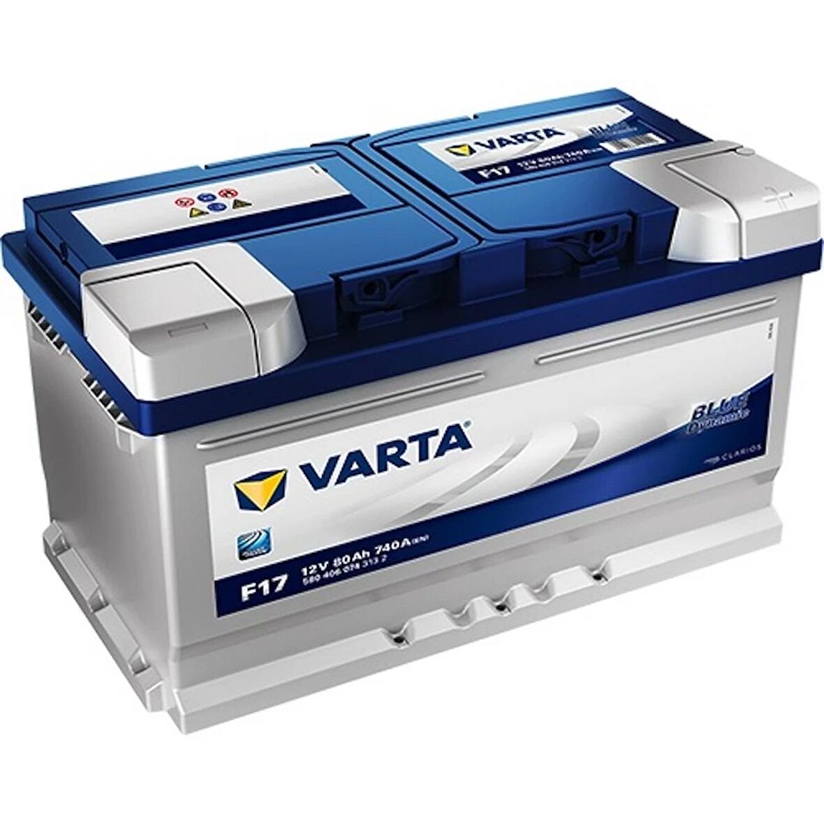 Varta Akü 12V 80 Ah Amper 740A Blue Dynmic F17