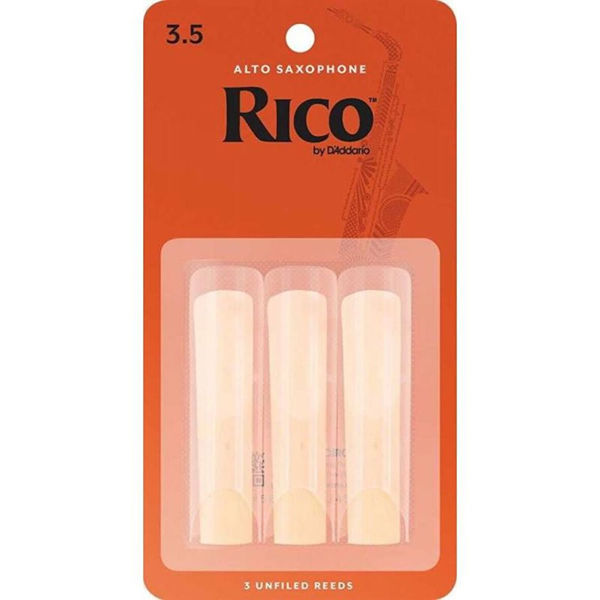 Rico RJA0335 Alto Saksafon Kamışı No:3,5 3&apos;lü Paket