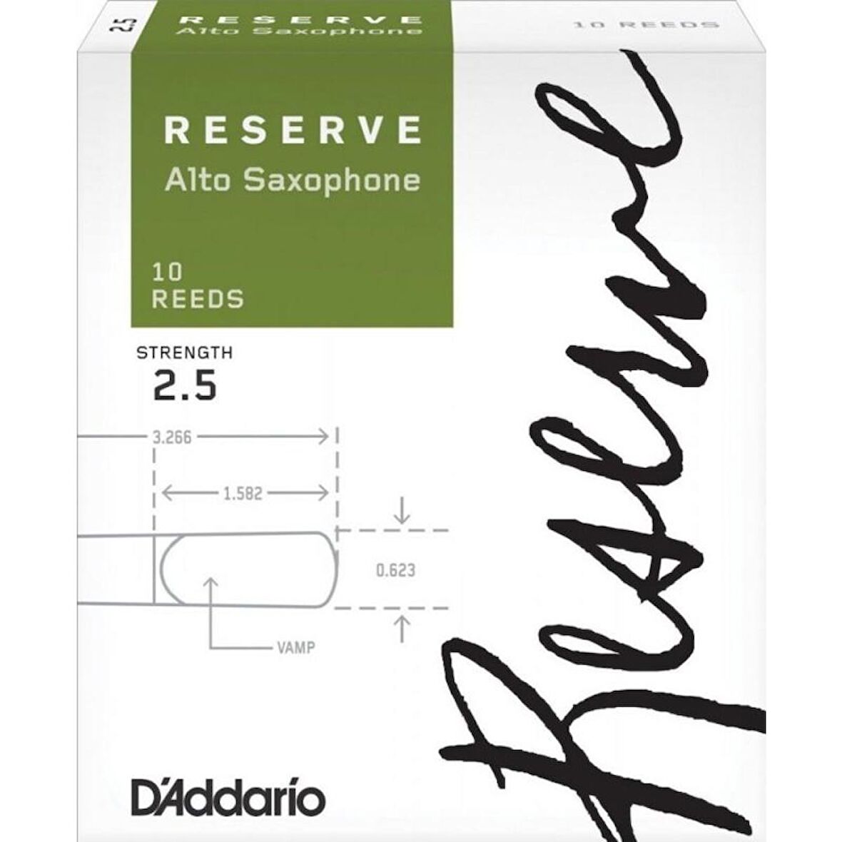 Rico Reserve DJR1025 Alto Saksafon Kamışı No:2.5