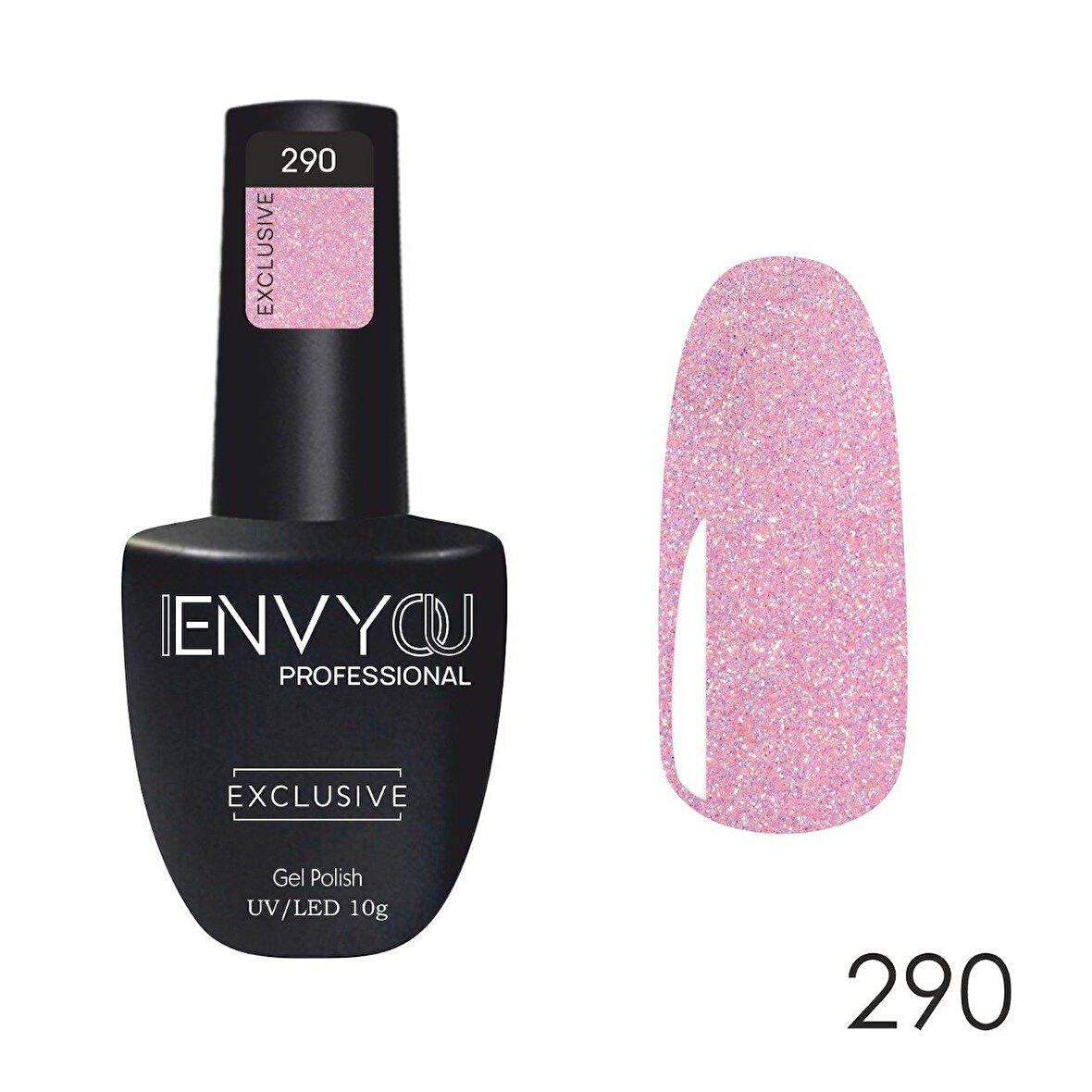 Envy Kalıcı Oje Exclusive Simli Açık Pembe Nude 10gr No:290