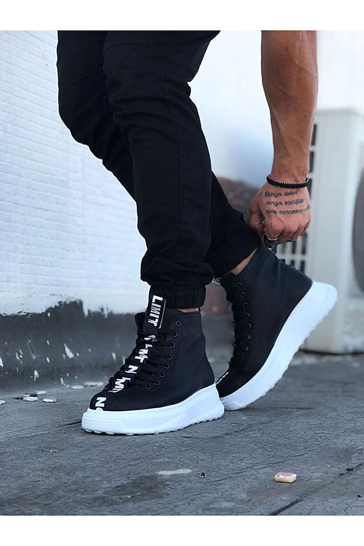 Arda  Wagoon WG03 Siyah Casual Erkek Yarım Bilek Bot