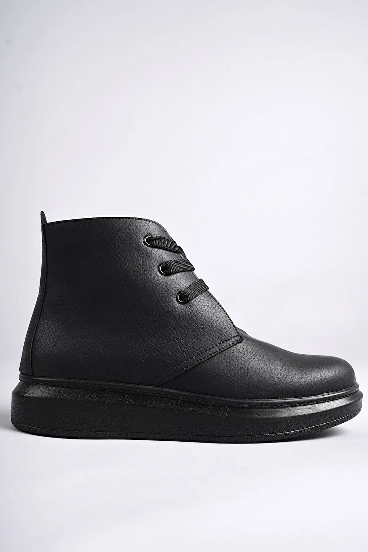 Arda  SLW207 Oslo Bağcıklı Cilt Erkek Günlük Spor Bot ST Siyah