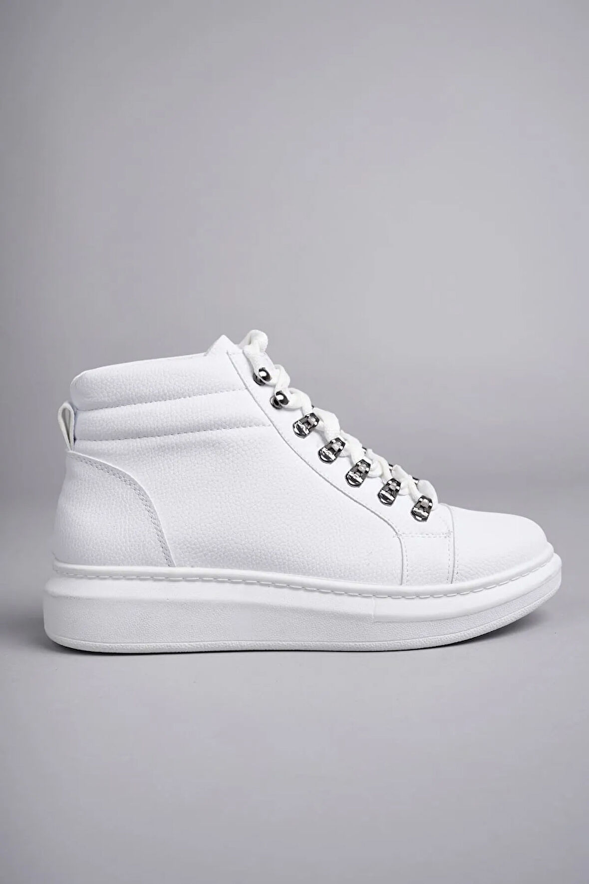 Arda  SLW206 Ottawa Bağcıklı Cilt Erkek Günlük Spor Bot BT Beyaz