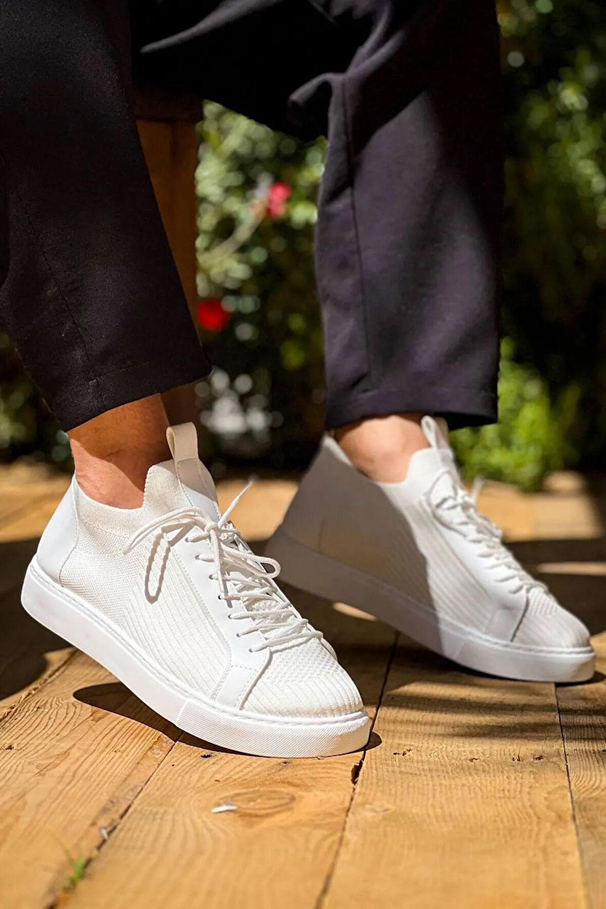 Arda  KB-112   Kuback Beyaz Triko Bağcıklı  Günlük Erkek  Ayakkabı