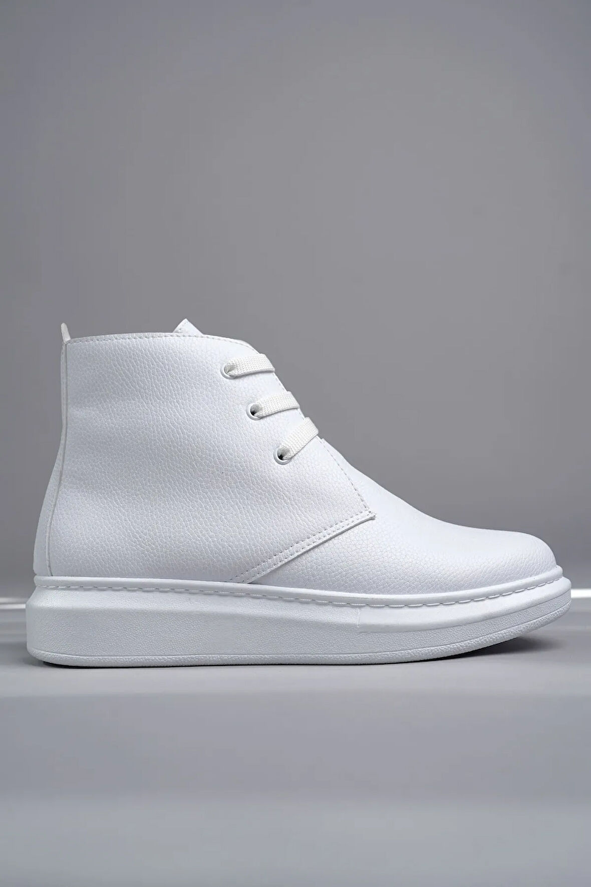 Arda  SLW207 Oslo Bağcıklı Cilt Erkek Günlük Spor Bot BT Beyaz