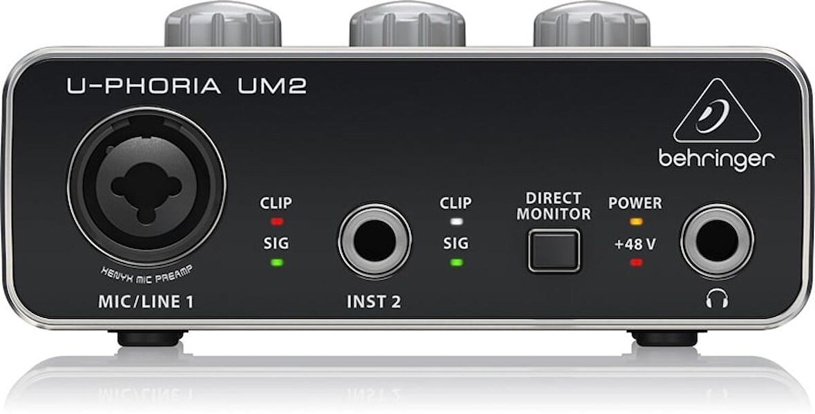 Behringer UM2 XENYX Mic Preamplifikatörlü Audiophile 2x2 USB Ses Arabirimi