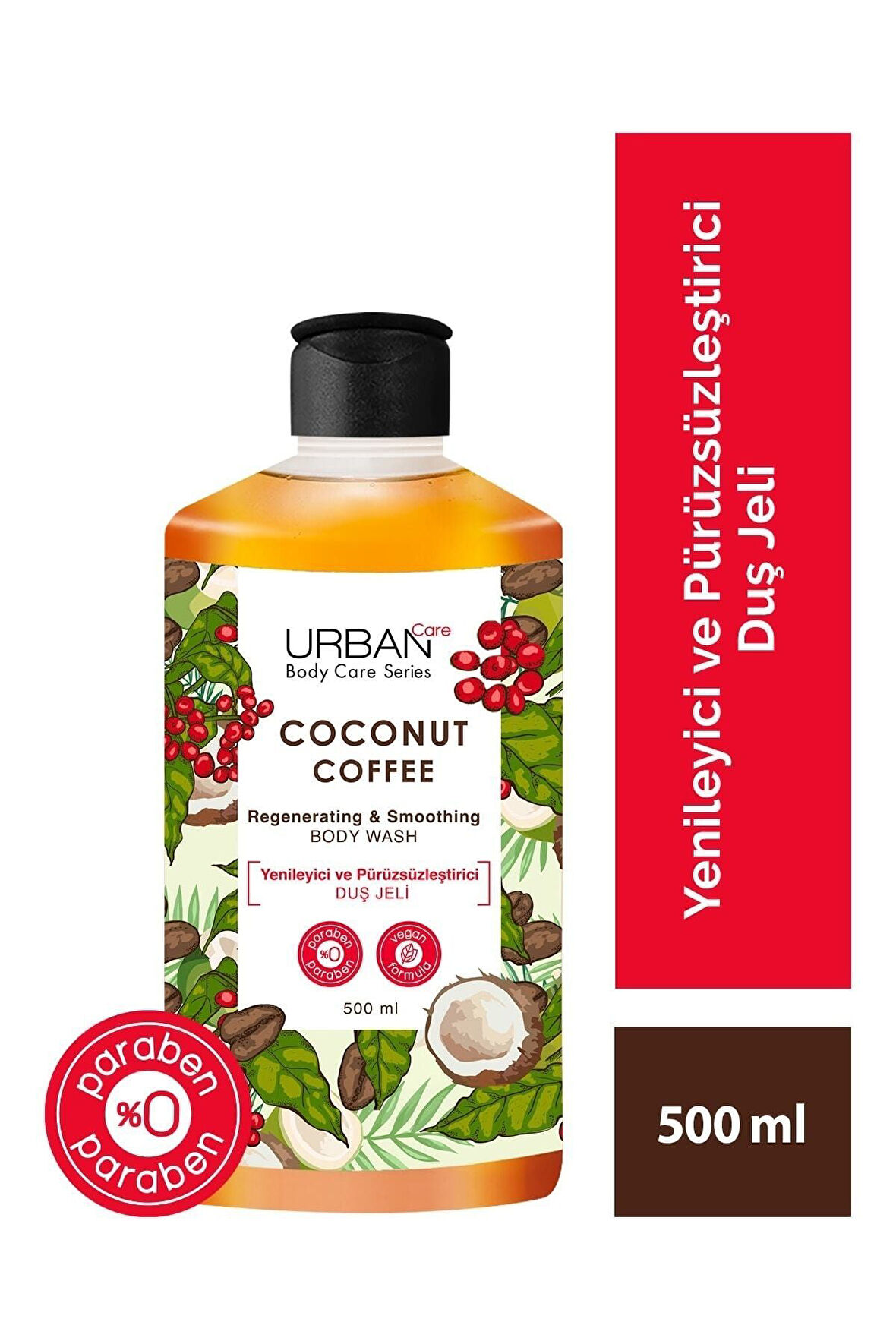 Yenileyici Ve Pürüsüzleştirici Coconut Coffee Duş Jeli 500 Ml