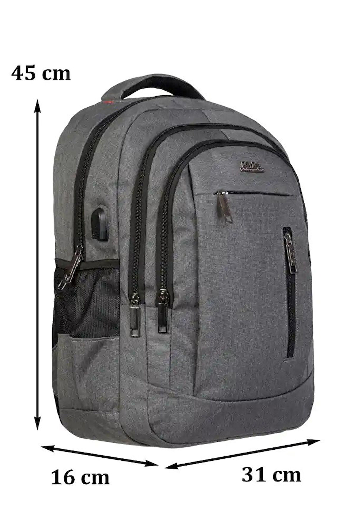 Dada Orta- Lise - Üniversite Günlük Okul Sırt Çantası Su Geçirmez Kumaş 15.6 inç