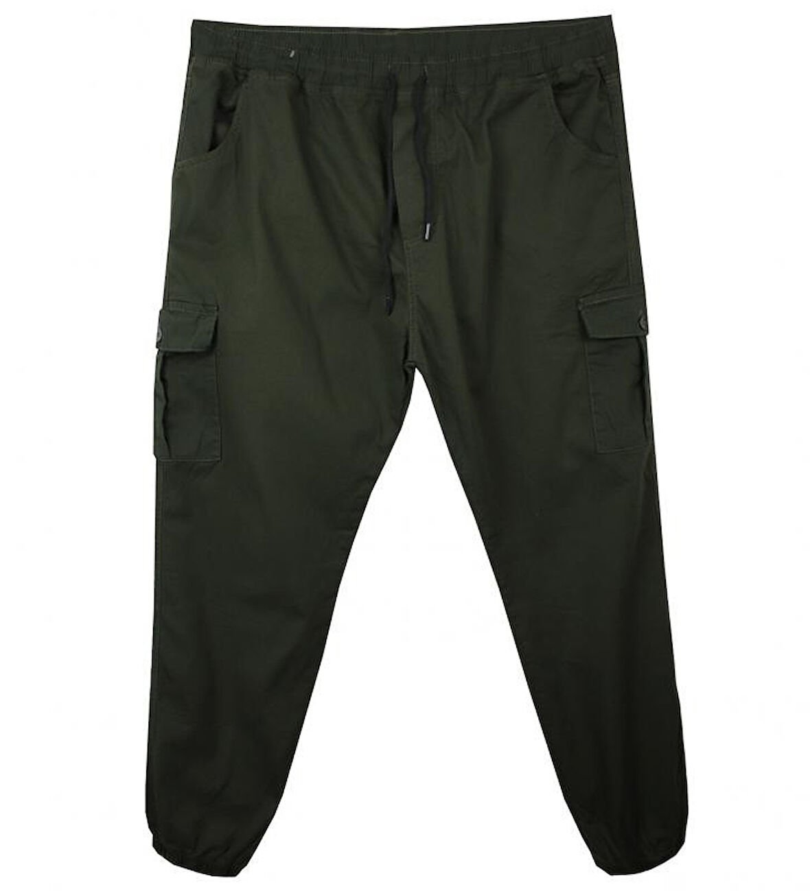 Kargo Cepli Büyük Beden Likralı Jogger Pantolon