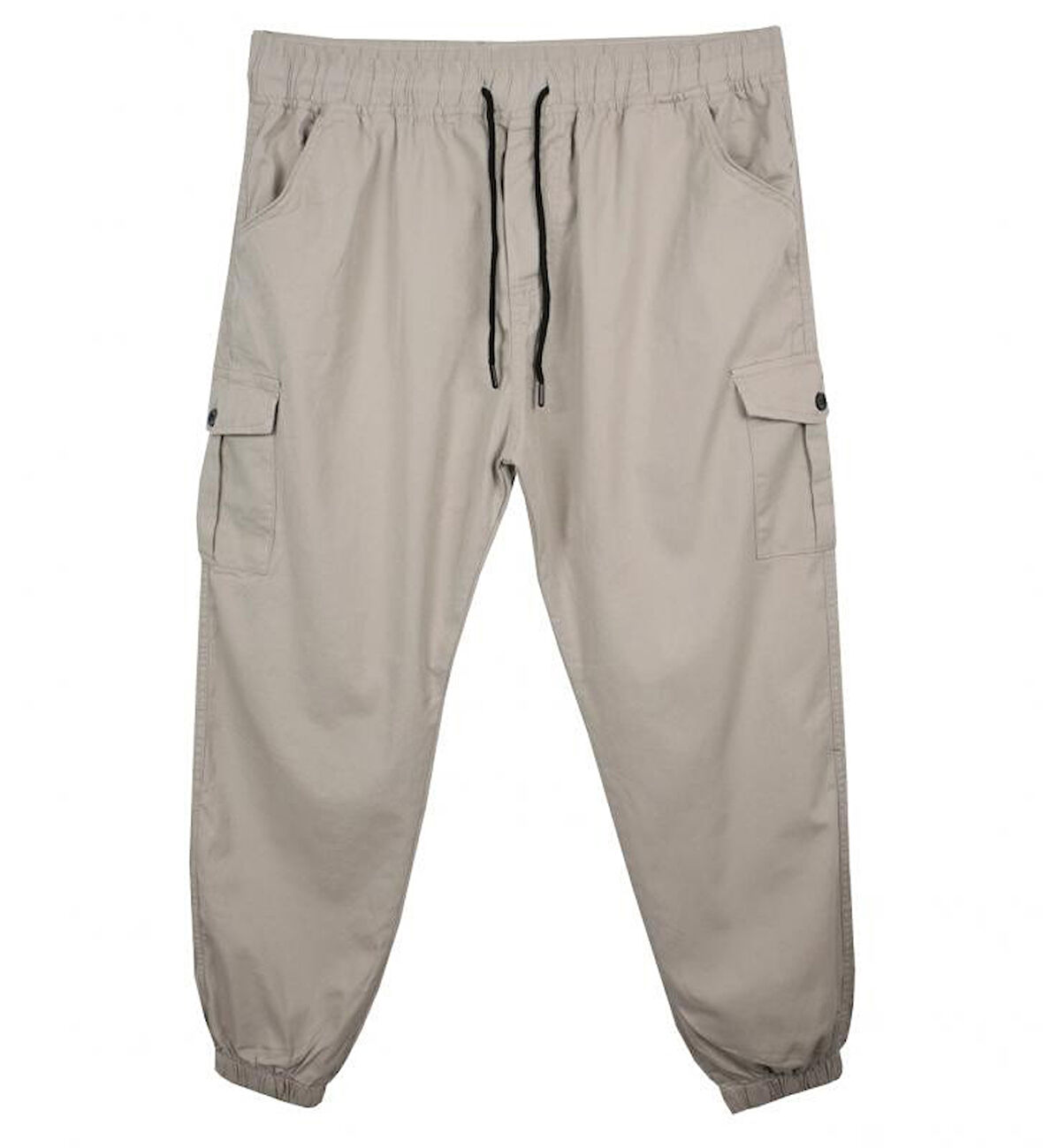 Kargo Cepli Büyük Beden Likralı Jogger Pantolon