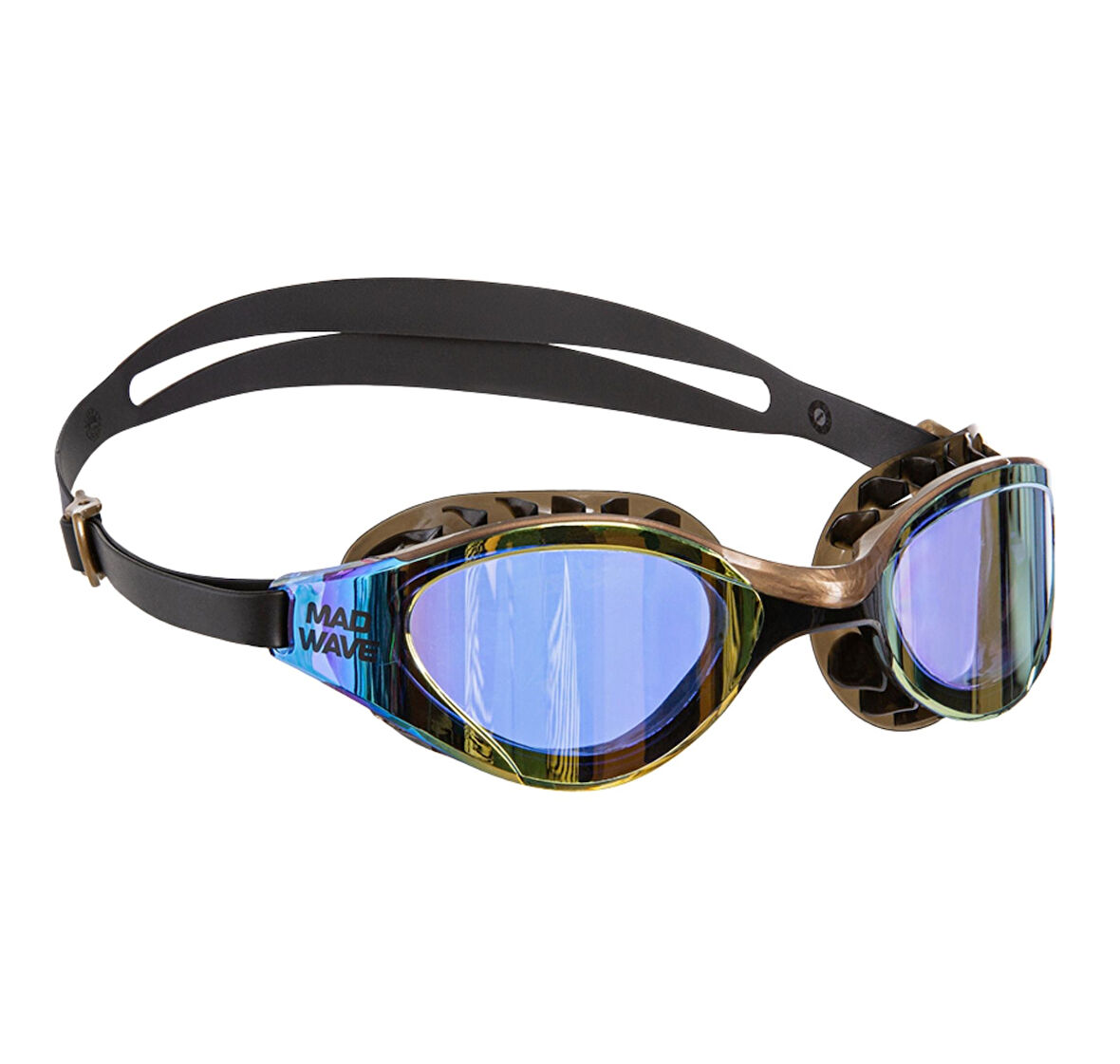 042416-01W Mad Wave Yüzme Gözlüğü Hydro Flex Rainbow, One Siz Yüzme Gözlüğü Siyah