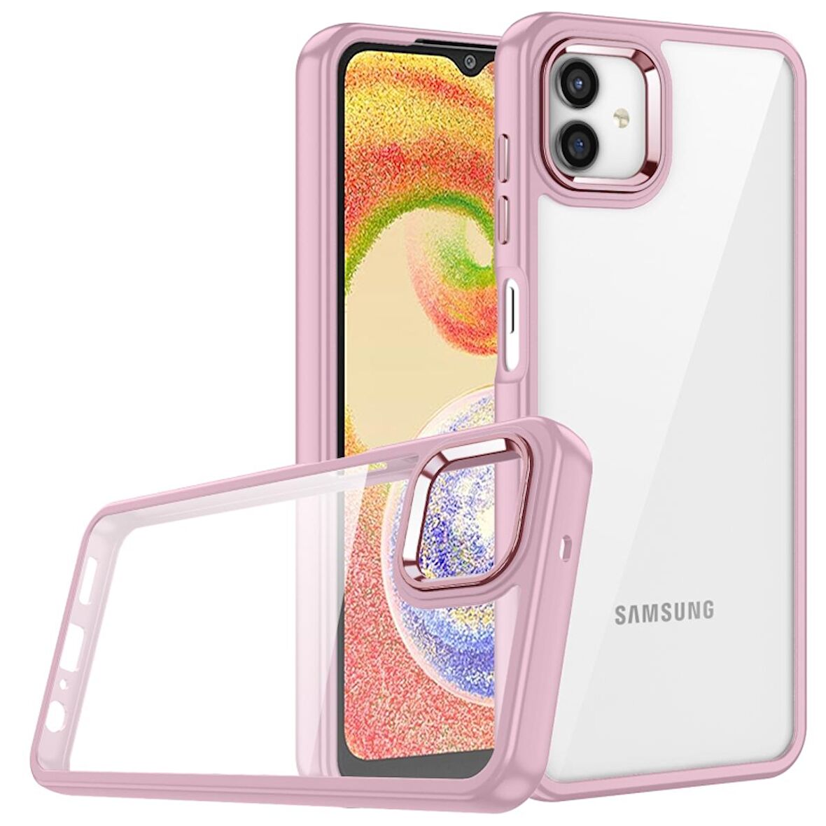 Fuchsia Galaxy A04E Kılıf Flora Kapak
