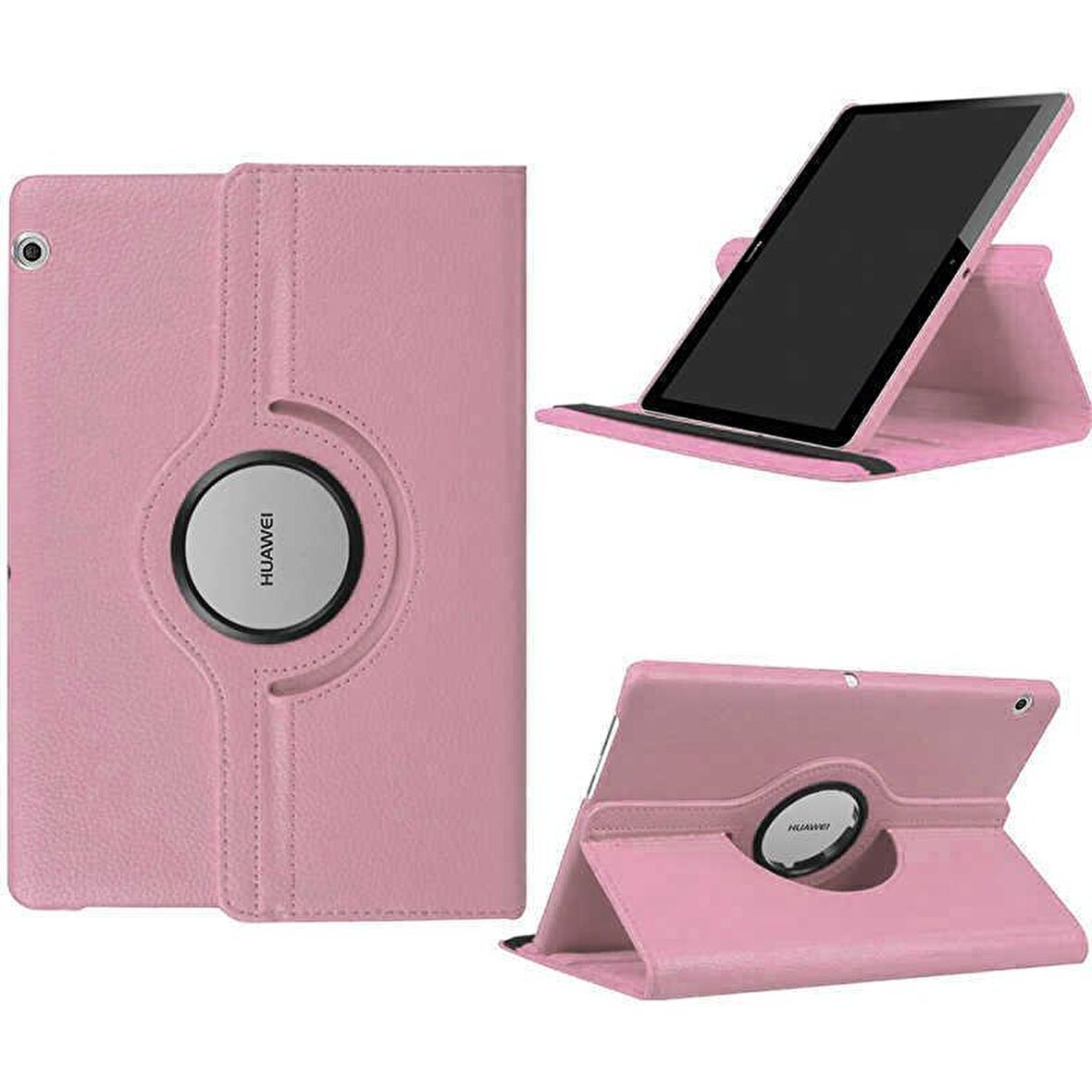 Huawei T5 10 inc Fuchsia Dönebilen Standlı Kılıf