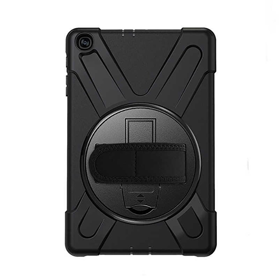 Fuchsia Galaxy Tab A 10.1 (2019) T510 Uyumlu Defender Zırh Tablet Kılıfı Askılı 360° Dönebilir Standlı Tam Koruma