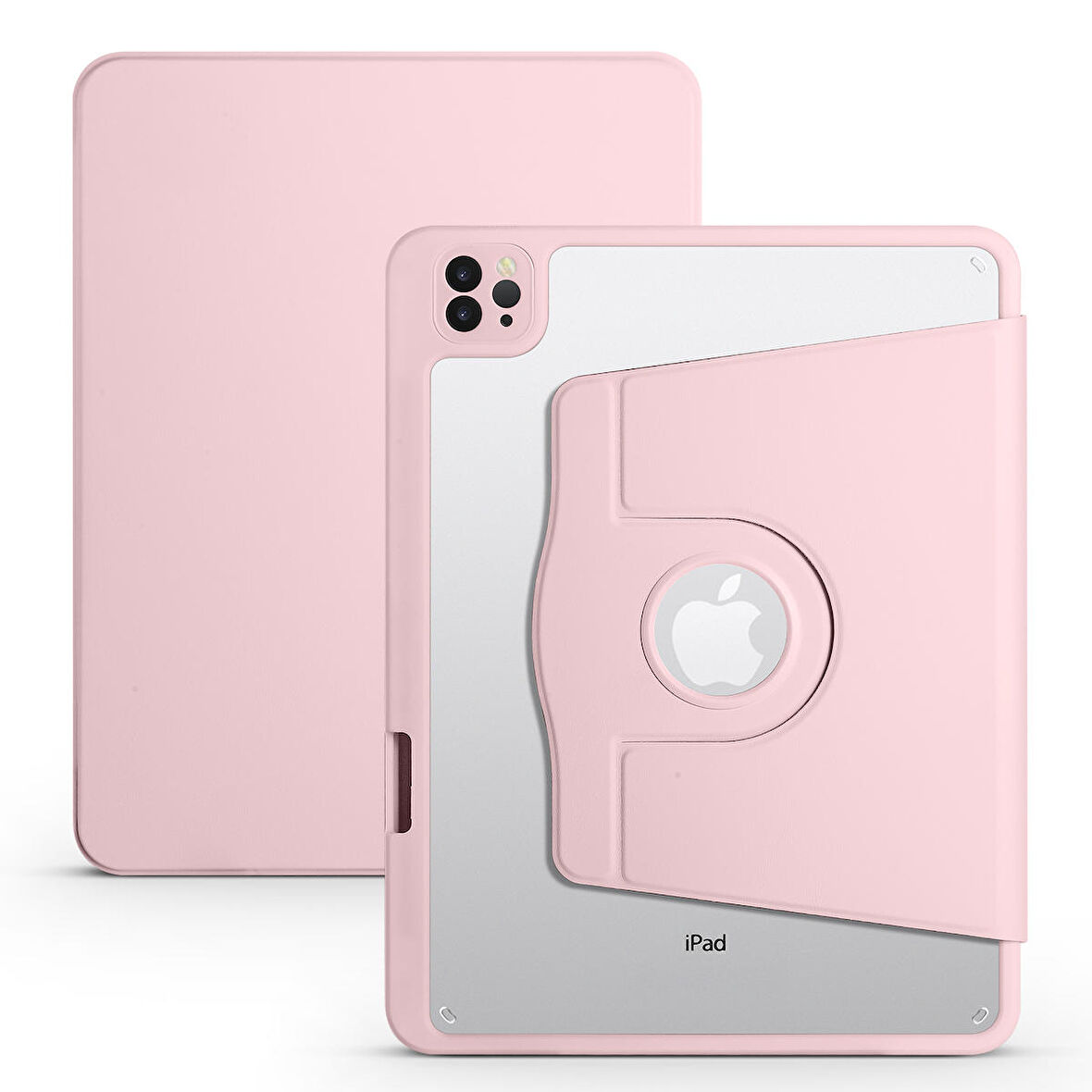 Fuchsia Apple iPad 10.9 2022 (10.Nesil) Kılıf Termik Kalem Bölmeli Dönebilen Standlı Kılıf