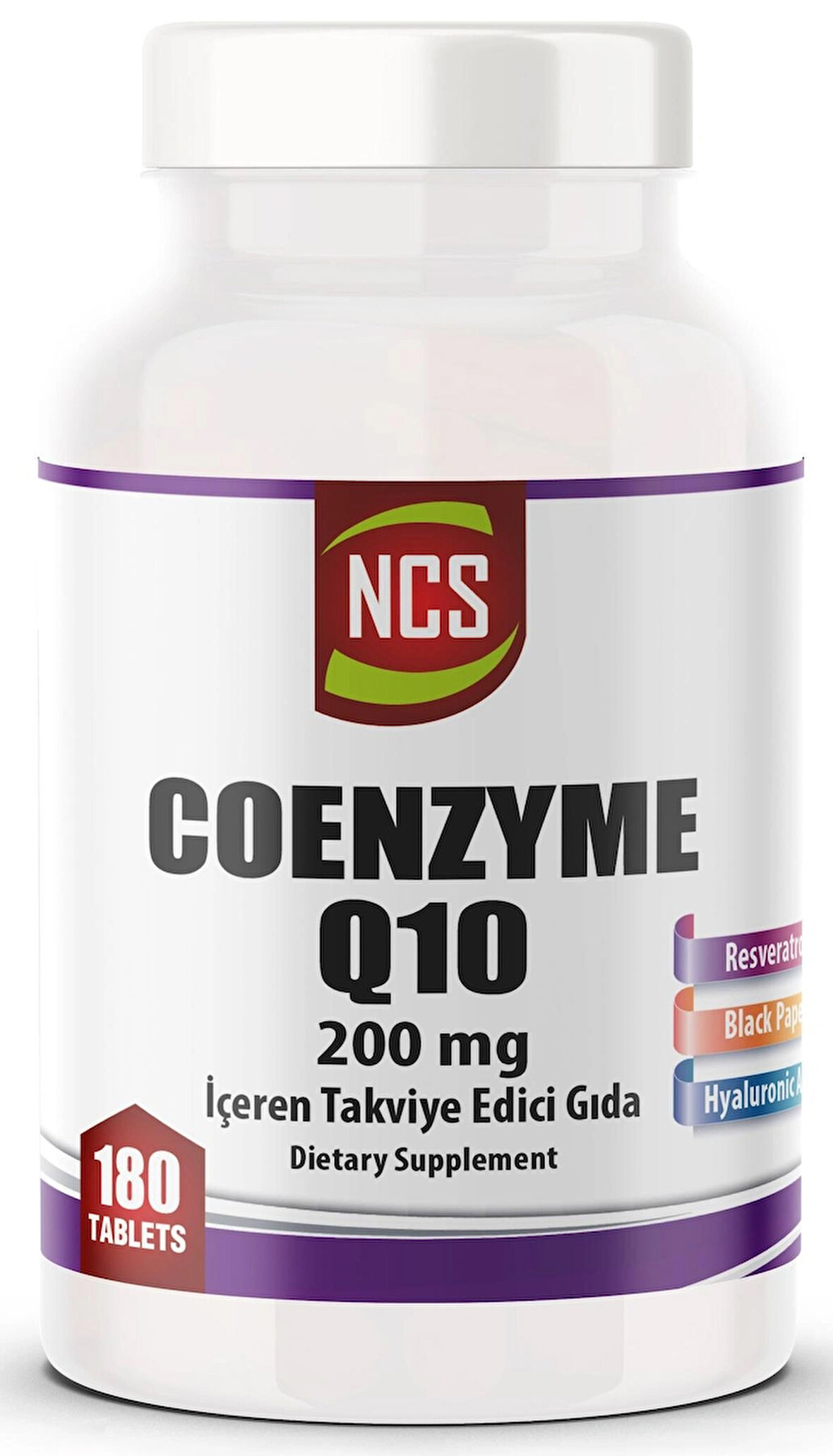 Koenzim Q10 Hyaluronic Acid Coenzyme Q10 200 MG 180 Tablet