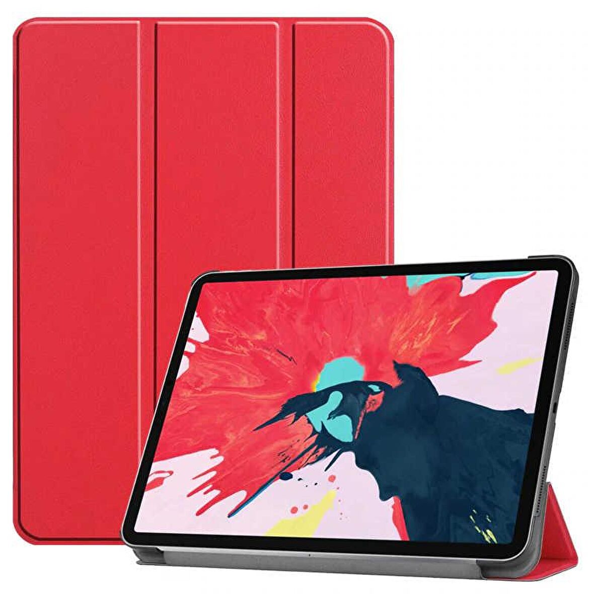 Apple iPad Pro 12.9 2021 (5.Nesil) Uyumlu Smart Cover Standlı 1-1 Flip Smart Akıllı Tablet Kılıfı