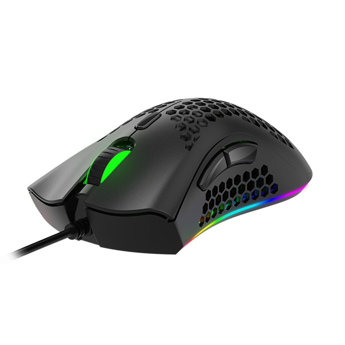 GT-120 Sarepo Oyuncu Mouse 7 Tuşlu Çoklu Mod RGB Aydınlatmalı Ayarlanabilir Tasarımlı Ergonomik