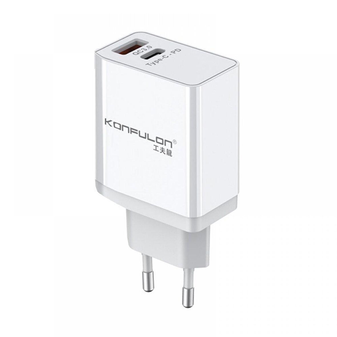 Konfulon C59 Type-C 20 Watt Hızlı Şarj Aleti Beyaz