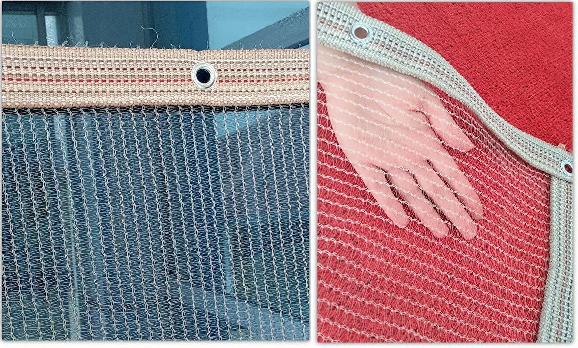 Balkon Filesi 1,5x14 m Kuş Önleme Filesi Kedi Filesi Güvercin Önleme Ağı Koruma Filesi Dolu Filesi
