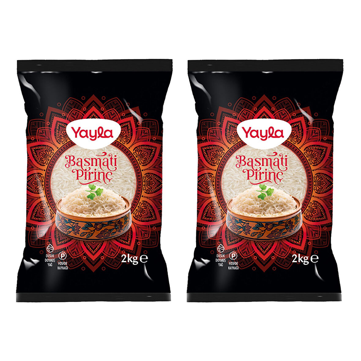 Yayla Bakliyat Basmati Pirinç 2 kg x 2 Adet