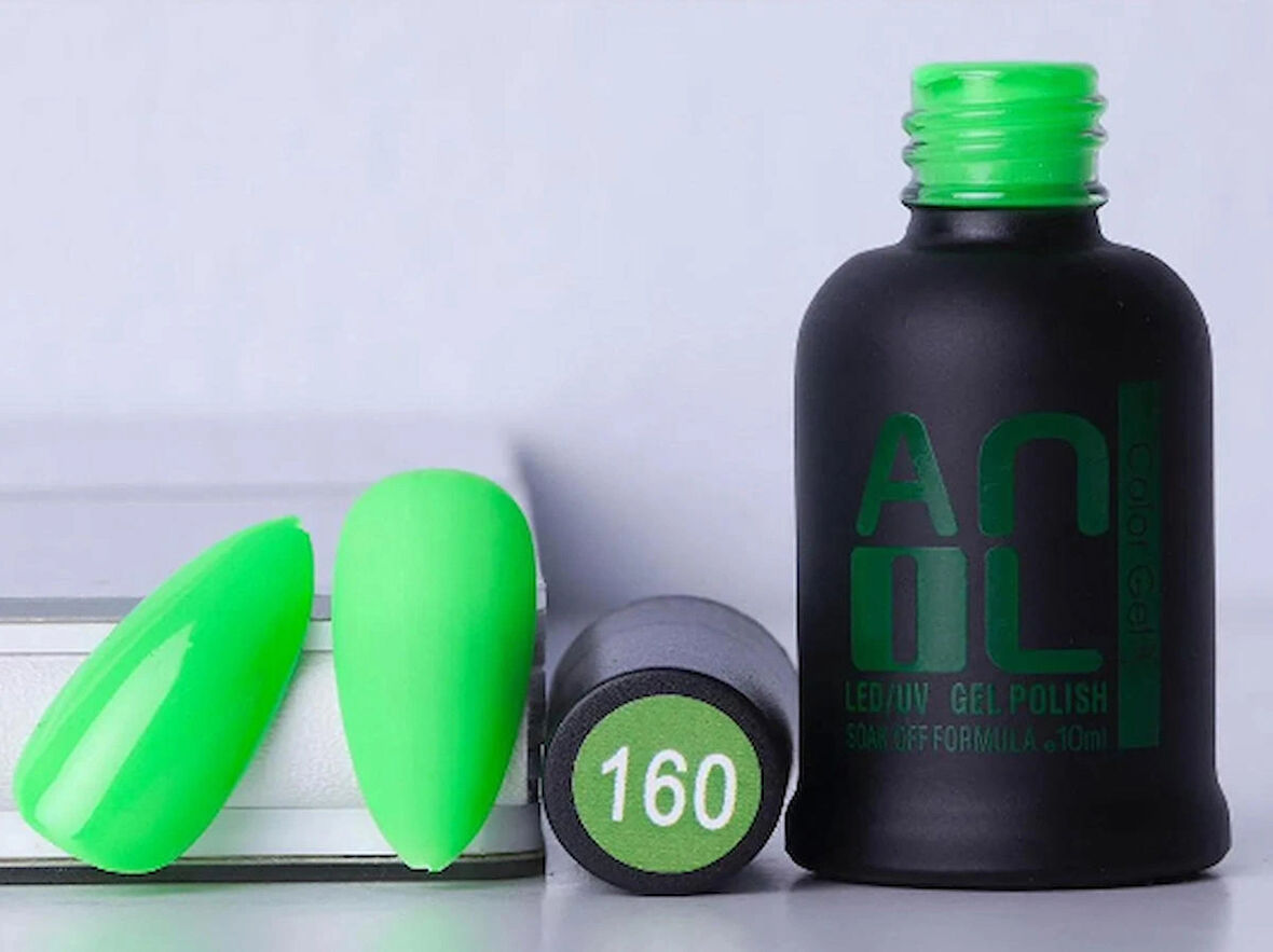 Kalıcı Oje Yeşil Renk 10 ml ; No:160