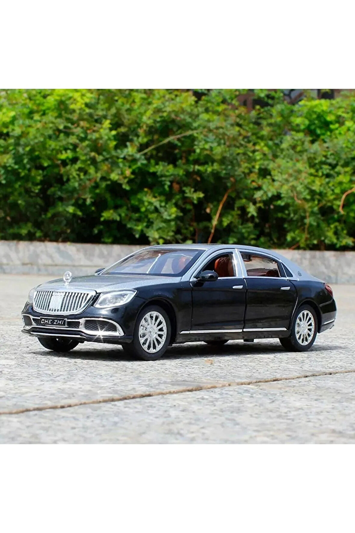 Mercedes Benz Maybach S600 Tarzı Araba 1:24 Diecast Metal Model Araba Koleksiyon Araba Sesli Işıklı
