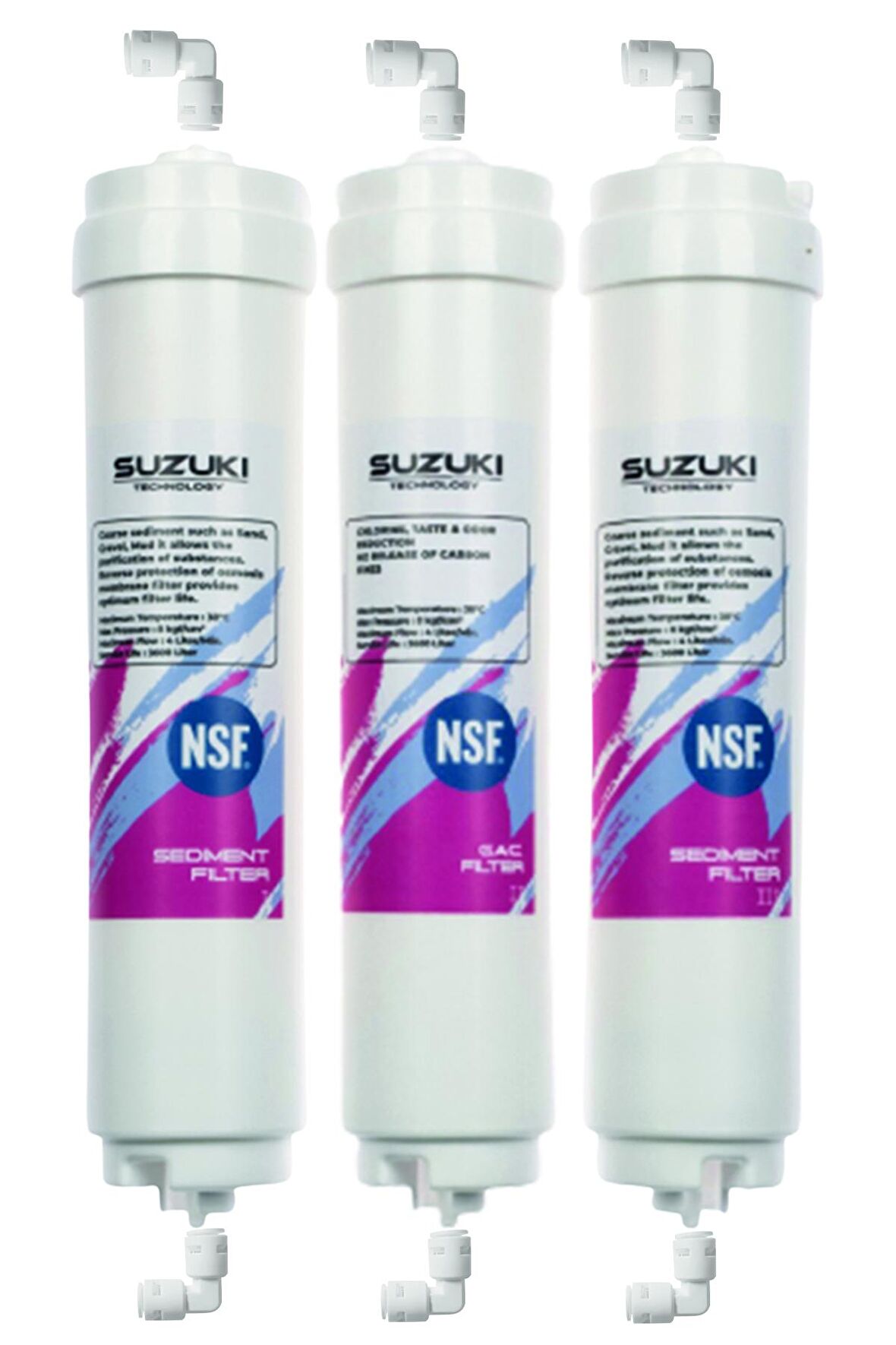 Kpalı Kasa Su Arıtma Filtre Seti 3'lü Inline Set