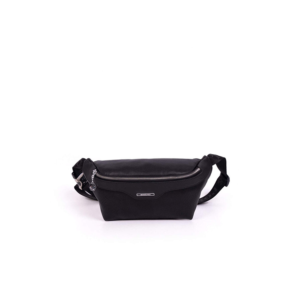 Silver Polo  Kadın  1192-46908 SILVER POLO BEL ÇANTASI M86 SİYAH-MAT SİYAH