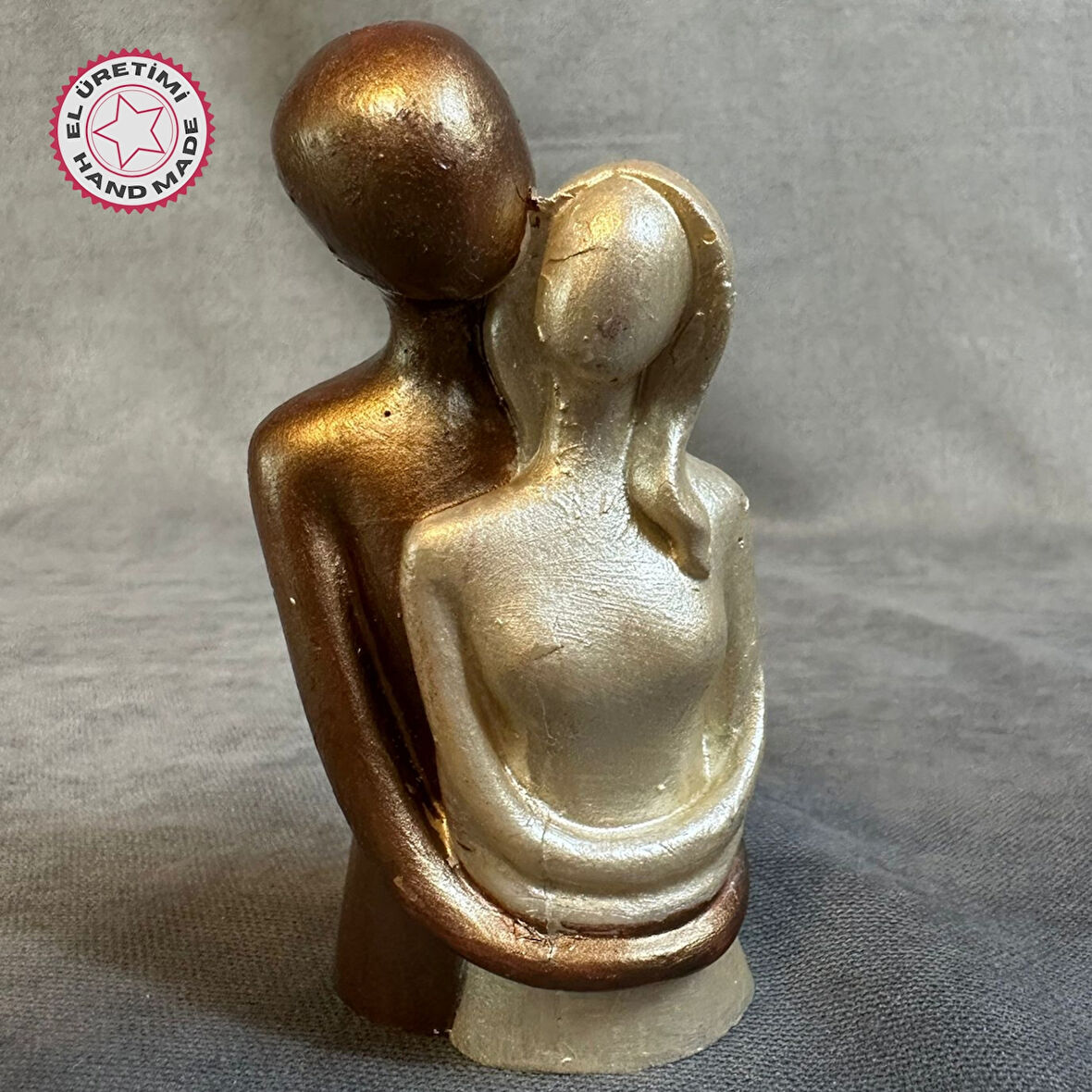 Uretti - Hülya 6683 El Yapımı Dekoratif Sarılmış Çift Biblo