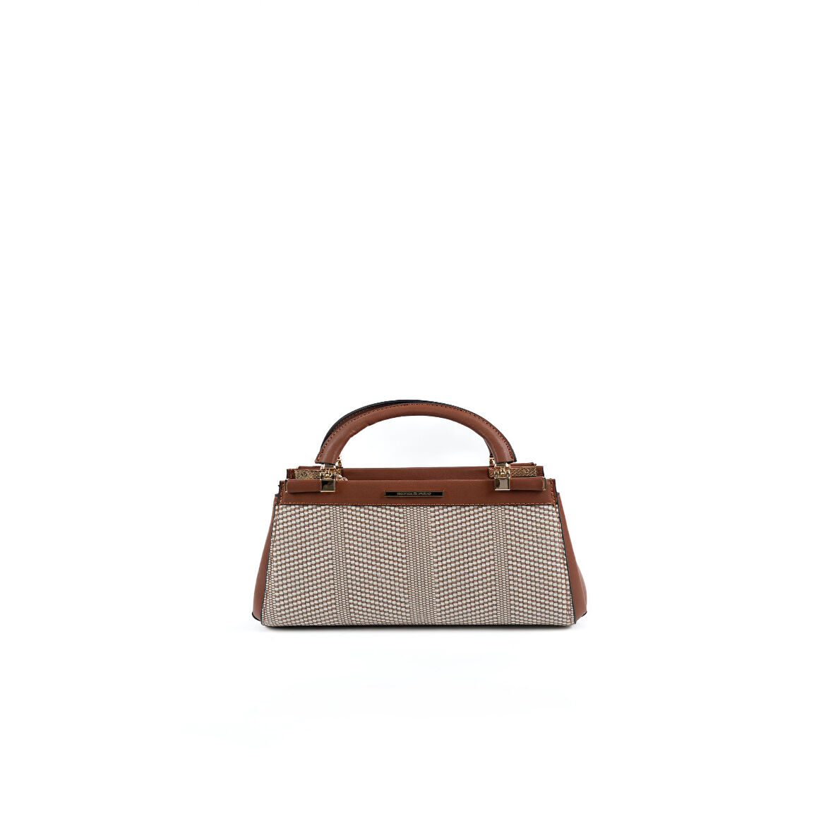 Silver Polo  Kadın Omuz Çantası 1193-46966 SILVER POLO Kadın ÇANTASI M132 BEJ-MAT TABA