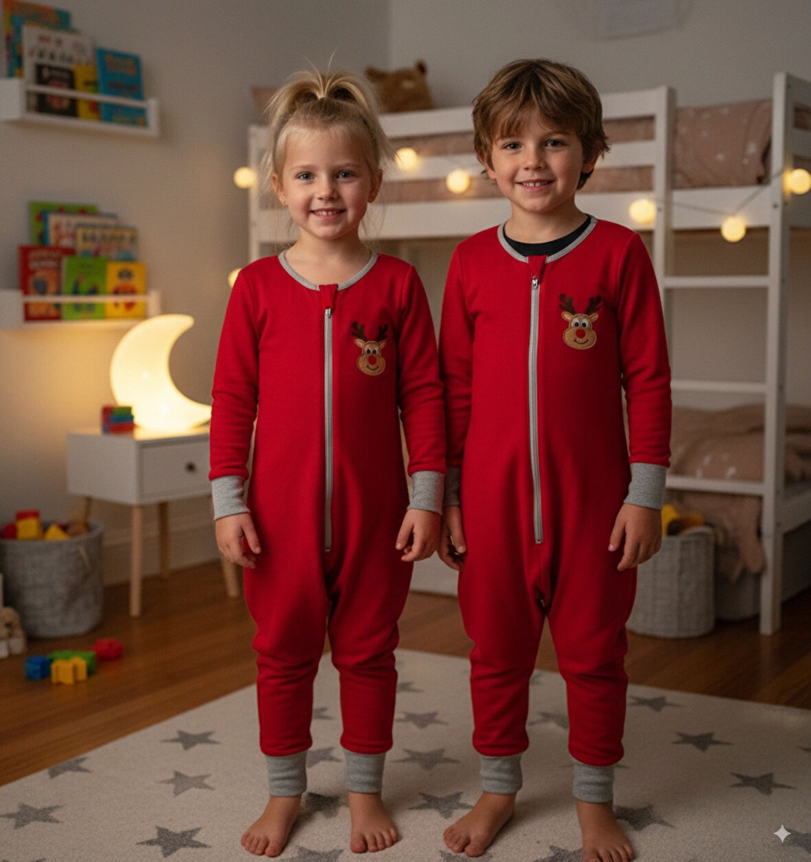 Yorni 4-6Yaş BEDEN, Bebek Çocuk Nakışlı Uzun Kollu Oeko-Tex Mikro Polar Uyku Tulumu Tog 2