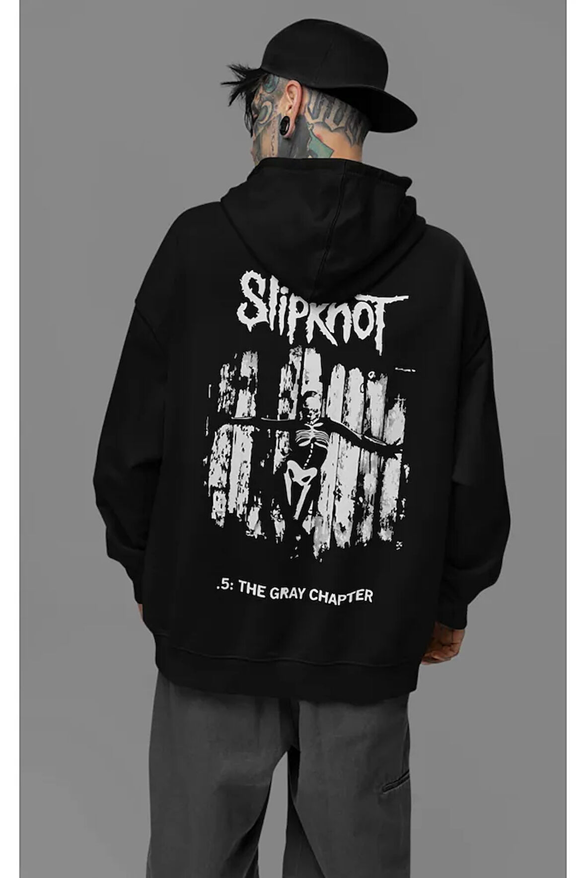Slipknot Baskılı Unisex Oversize Müzik Grubu Hoodie