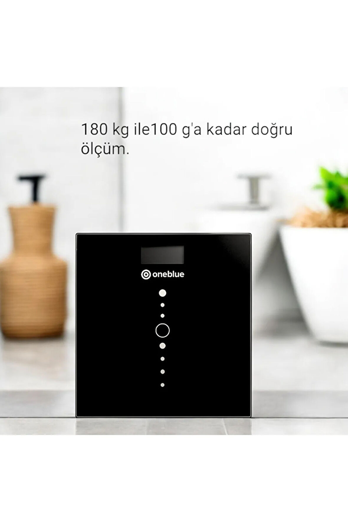 Siyah Akıllı Dijital Banyo Tartısı ,180 Kg Kapasiteli Hassas Ölçüm,cam Yüzey, Düşük Pil Göstergesi