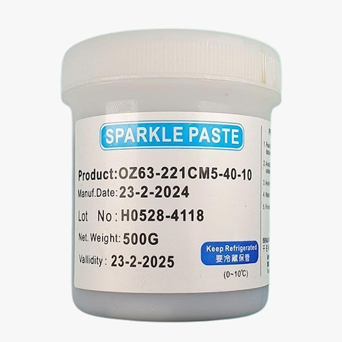 KREM SIVI LEHİM SOLDER PASTE 500 GR 183 DERECE