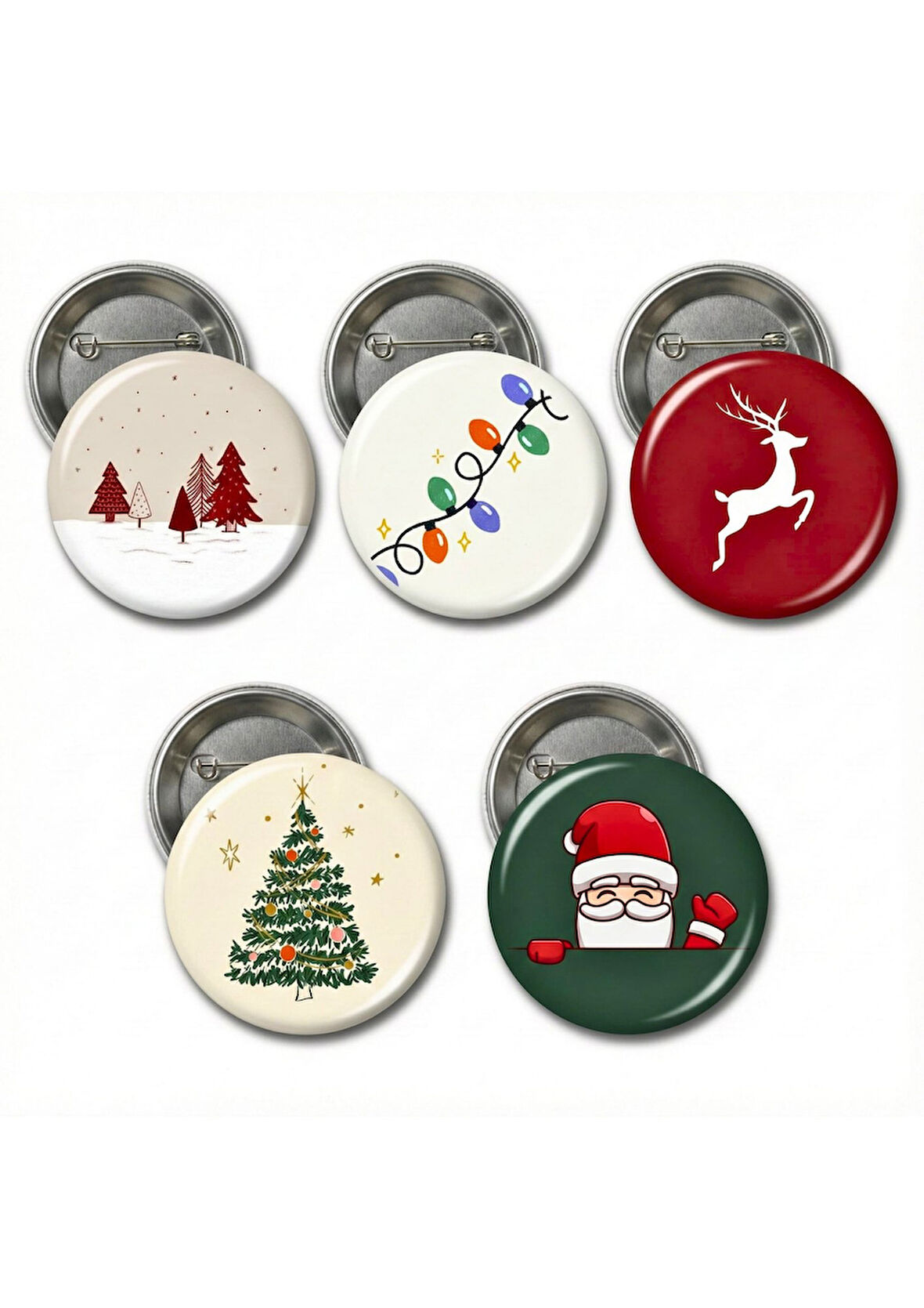 Yılbaşı Rozet Seti-1 20 ADET