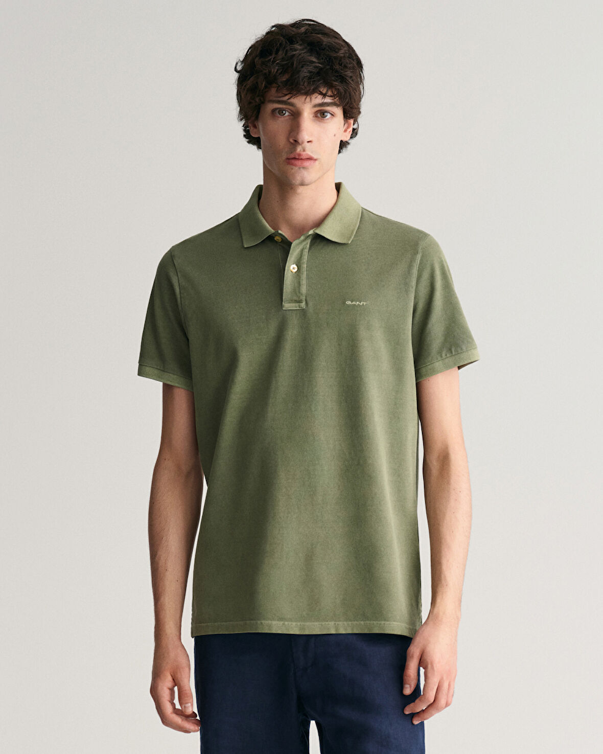 GANT Erkek Yeşil Regular Fit Polo