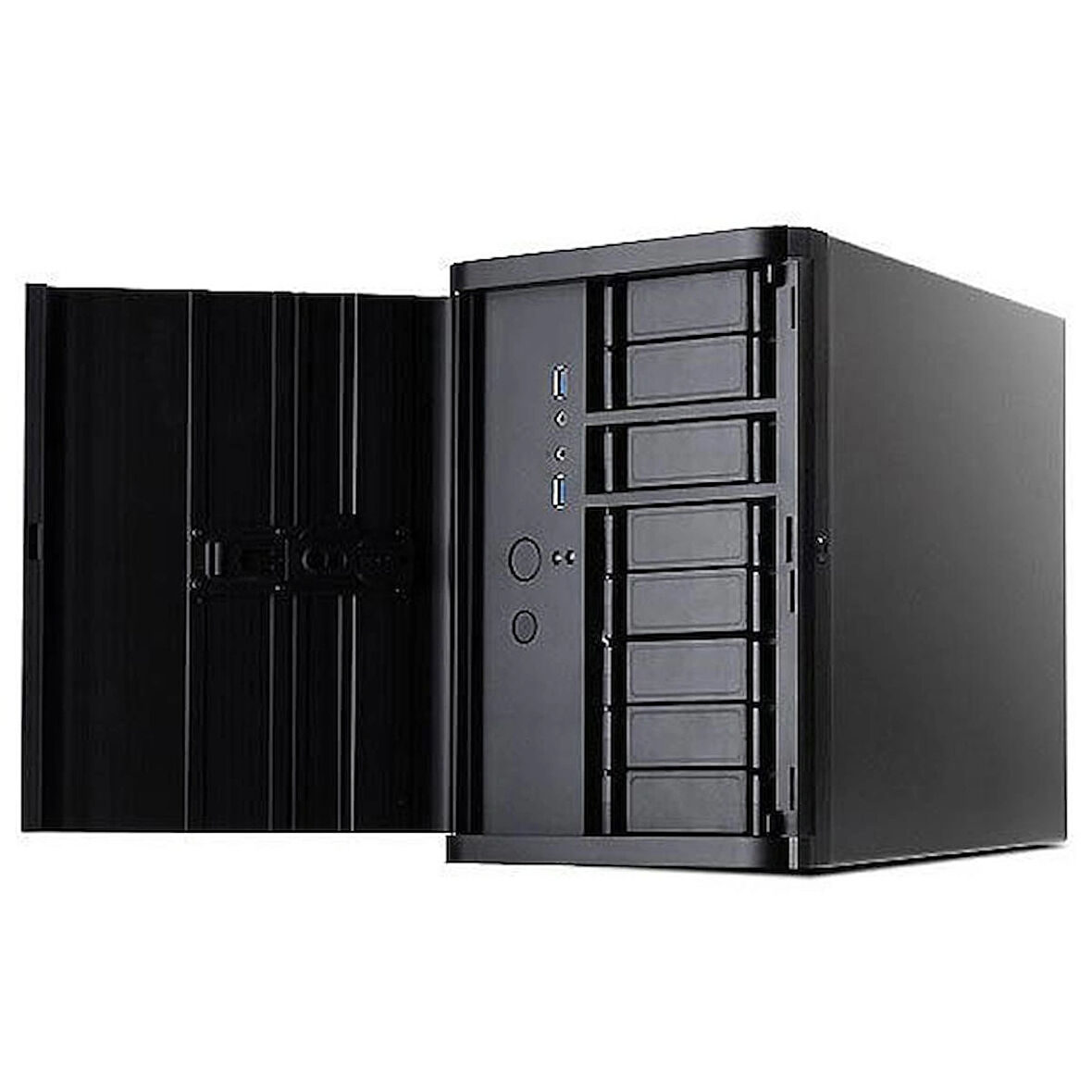 SilverStone DS380 12xHDD Destekli (8x Hot Swap 4x Sabit) USB 3.0 Mini ITX NAS Kasası (SST-DS380)