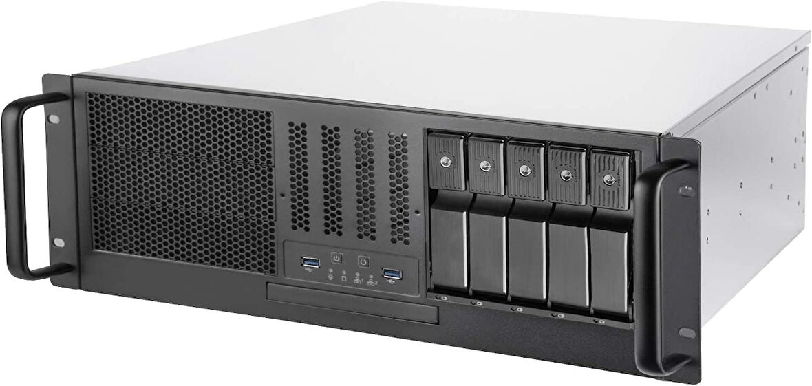 SilverStone RM41-H08 5 x 3,5" Çalışırken Değiştirilebilir HDD Yuvalı, 3 x 5.25" Yuvalı, E-ATX 4U Server Kasası (SST-RM41-H08)