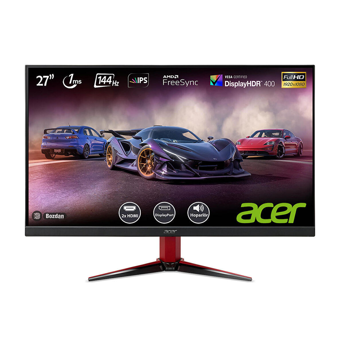 Acer Nitro VG271P 27" 144Hz 1ms (2xHDMI+Display) FreeSync Full HD IPS LED Gaming Monitör UM.HV1EE.P04