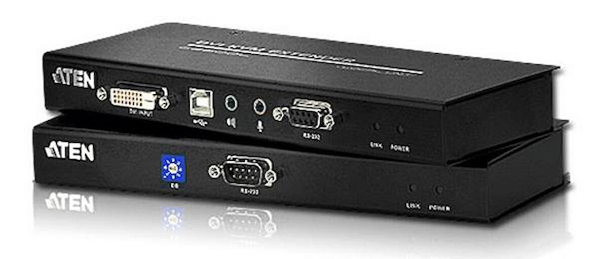 Aten CE600 60 Mt DVI-D To CAT USB 1024x768 DVI-D ESD Mesafe Uzatma Cihazı