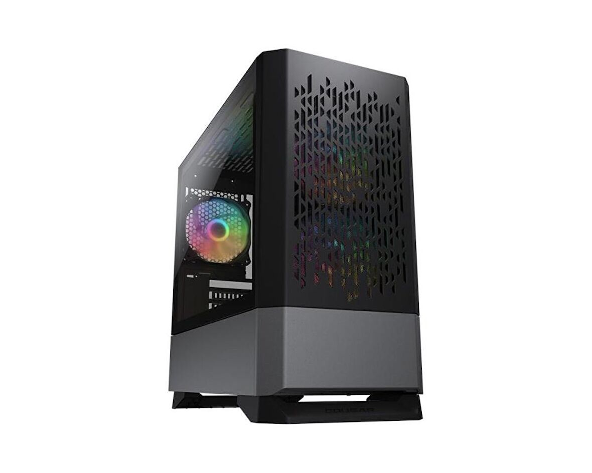 COUGAR MG140 AIR KASA RGB PSU'SUZ MINI TOWER SİYAH CGR-5JM8B-AIR-RGB