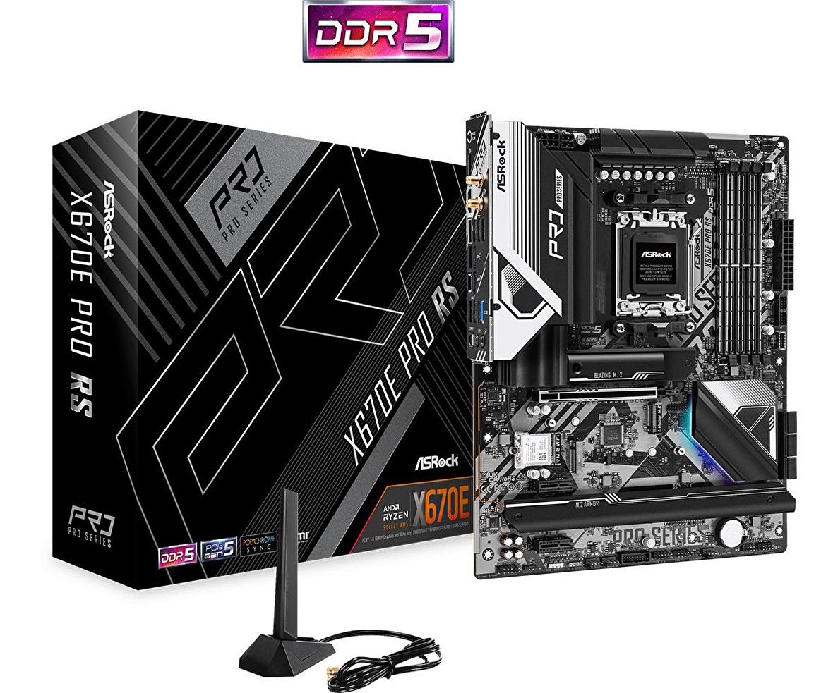 ASROCK X670E PRO RS WIFI DDR5 Soket AM5 Anakart