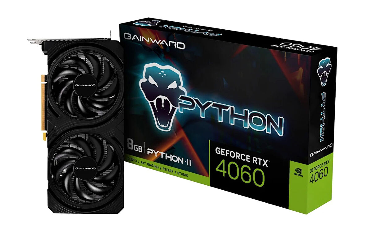 Gainward GeForce RTX 4060 Python II 8GB GDDR6 Ekran Kartı