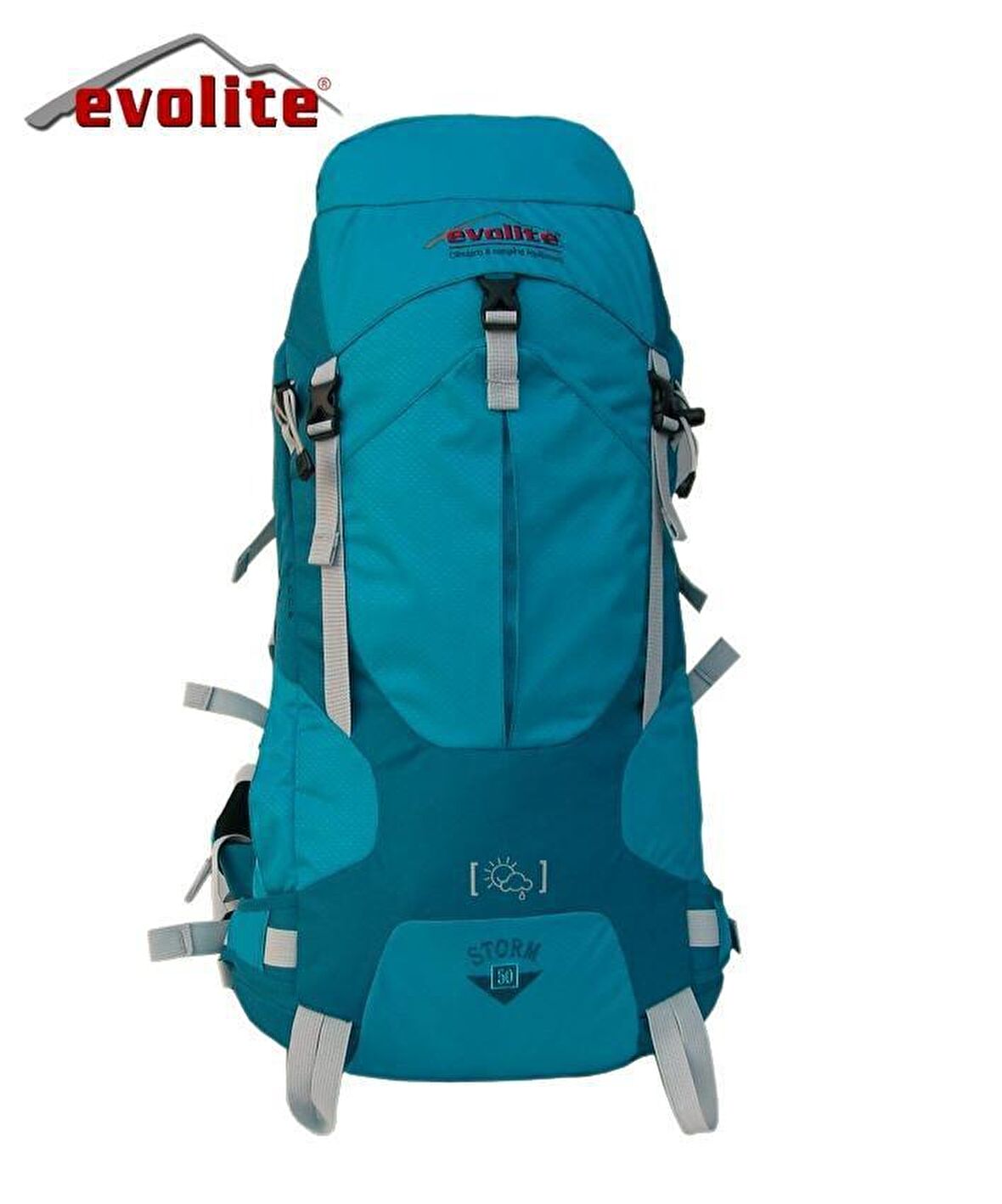 Evolite Storm 50 lt Su Geçirmez Outdoor Sırt Çantası Mavi