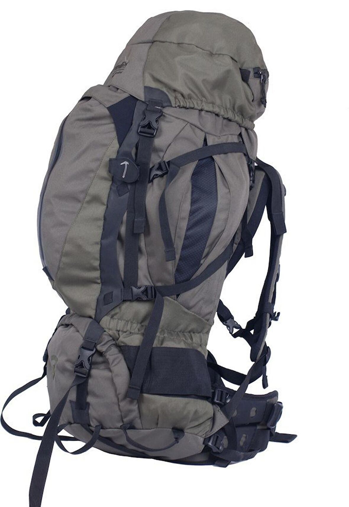 Evolite Traveller 90 Military 90 lt Su Geçirmez Outdoor Sırt Çantası Gri